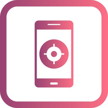 İllüstrasyon GPS Mobil uygulama simgesi