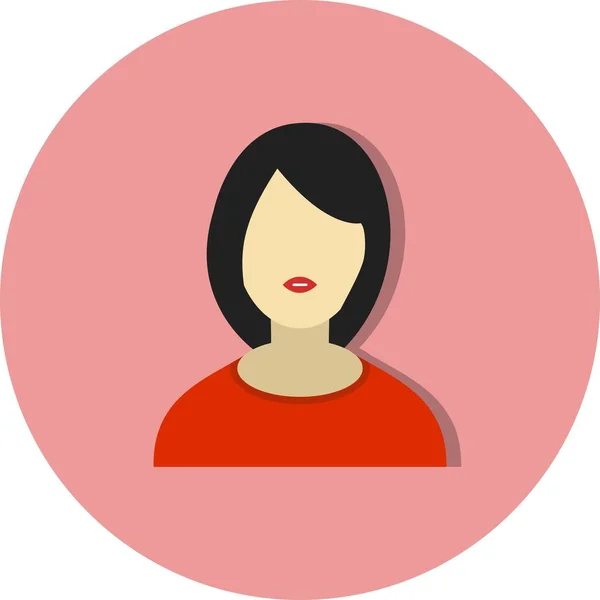 Иллюстрация женской иконы Аватара — стоковое фото