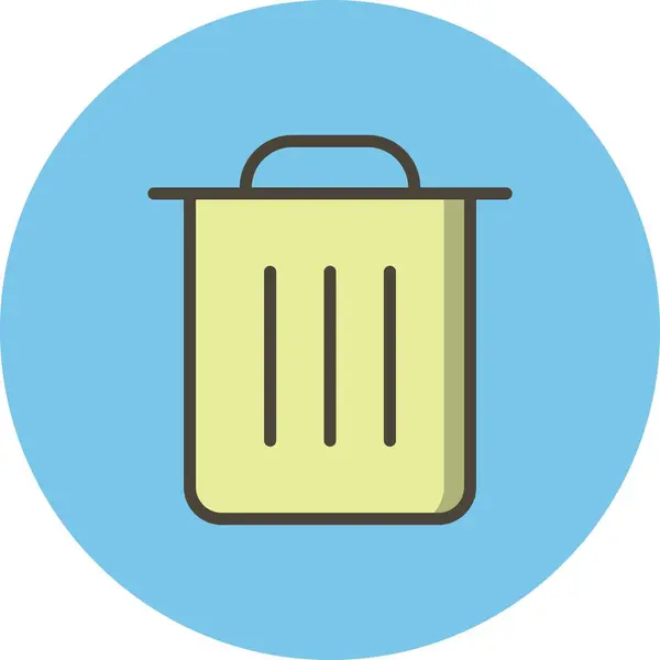 Иллюстрационная икона мусора — стоковое фото