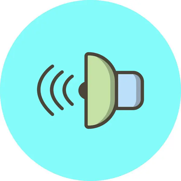Ilustracja ikona dźwięku — Zdjęcie stockowe