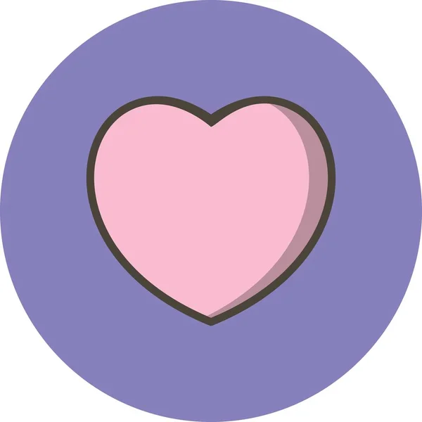 Illustrazione Icona del cuore — Foto Stock