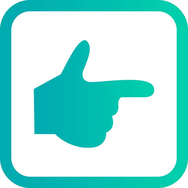 Illustration  Hand Icon — Stock Photo, Image
