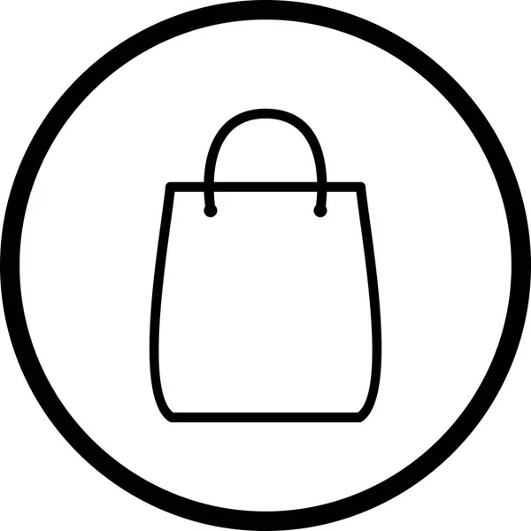 Icono de la bolsa de compras de ilustración — Foto de Stock