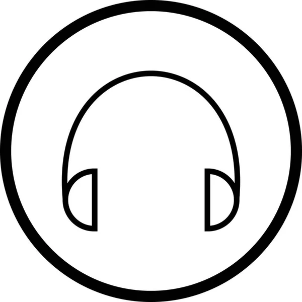 Піктограма навушників ілюстрації — стокове фото