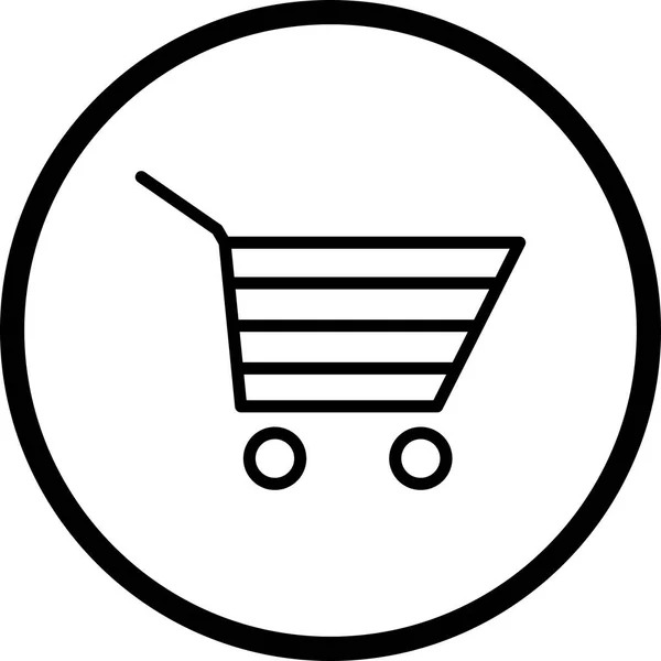 Illustration  Shopping Cart Icon — Stock Photo, Image