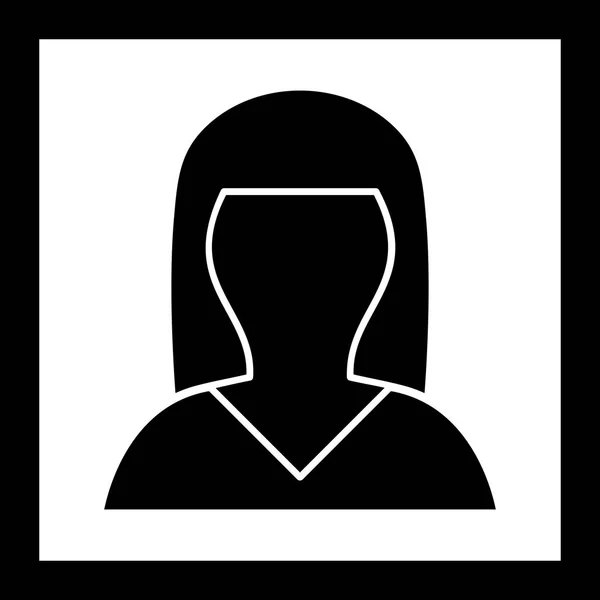 Ilustracja kobieta avatar Icon — Zdjęcie stockowe