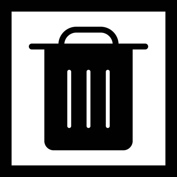 Illustrazione Icona della spazzatura — Foto Stock