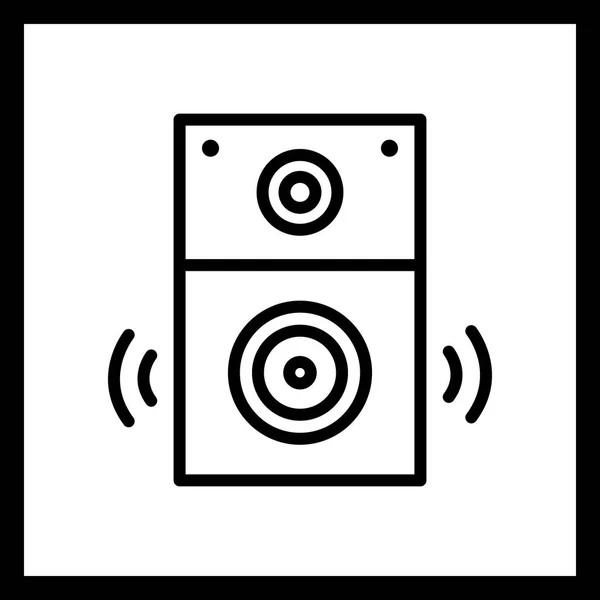 Illustrazione Speaker Icona — Foto Stock