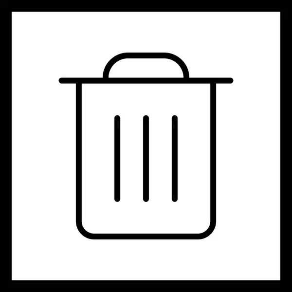 Illustration  Garbage Icon — Stock Photo, Image