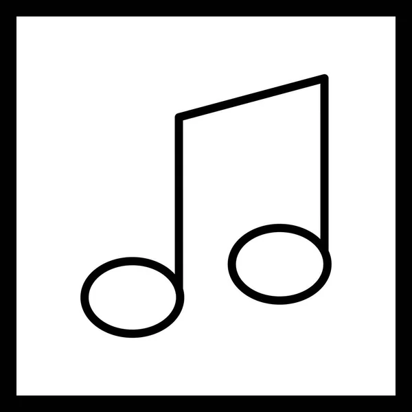 Illustration  Music Note Icon — Stock Photo, Image