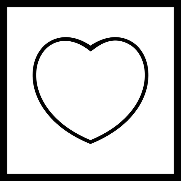 Ілюстрація серце значок — стокове фото