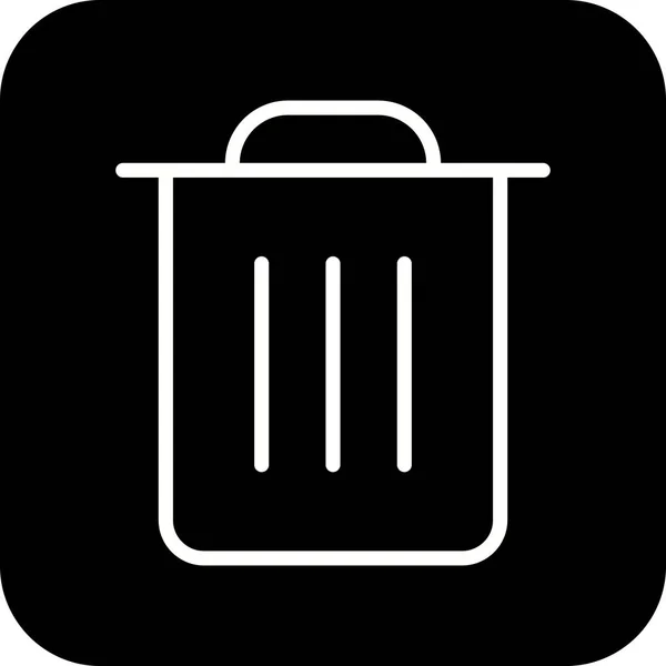 Ikona śmieci ilustracji — Zdjęcie stockowe
