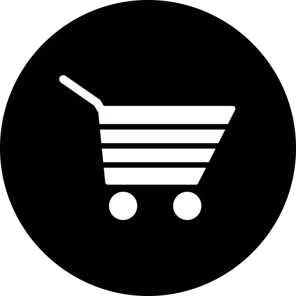 Illustration shopping cart ikonen — Stockfoto