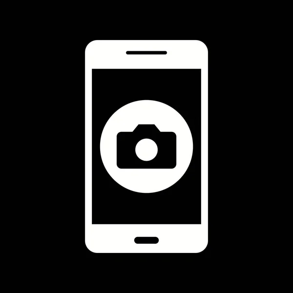 Illustration Kamera mobile Anwendung Symbol — Stockfoto