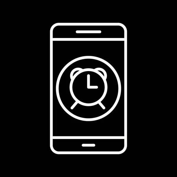 Ilustrace alarm mobilní aplikace – ikona — Stock fotografie