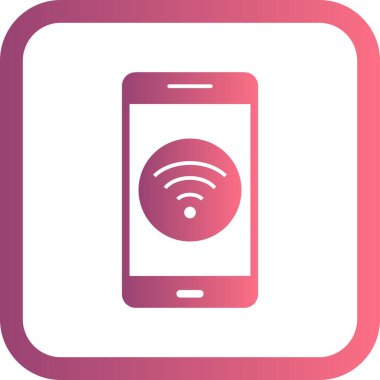 İllüstrasyon WiFi mobil uygulama simgesi