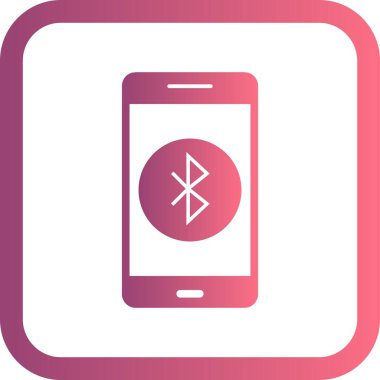 İllüstrasyon Bluetooth mobil uygulama simgesi
