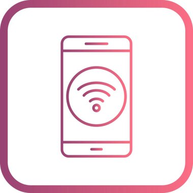 İllüstrasyon WiFi mobil uygulama simgesi