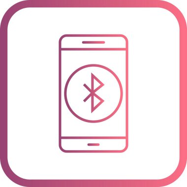 İllüstrasyon Bluetooth mobil uygulama simgesi