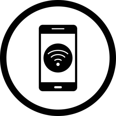 İllüstrasyon WiFi mobil uygulama simgesi