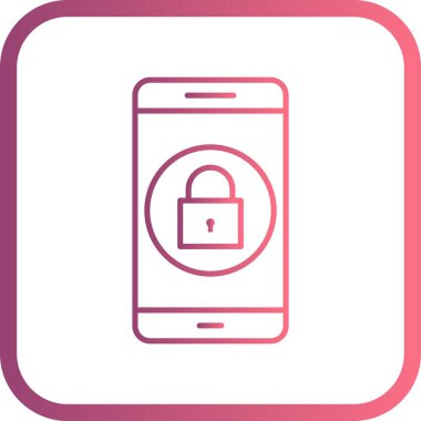 Çizim kilidi mobil uygulama simgesi