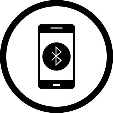 İllüstrasyon Bluetooth mobil uygulama simgesi