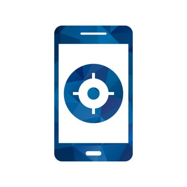 İllüstrasyon GPS Mobil uygulama simgesi
