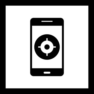 İllüstrasyon GPS Mobil uygulama simgesi
