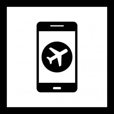 İllüstrasyon Uçak modu mobil uygulama simgesi
