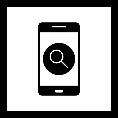 İllüstrasyon arama mobil uygulama simgesi 