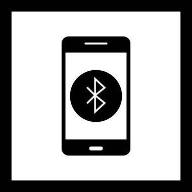 İllüstrasyon Bluetooth mobil uygulama simgesi