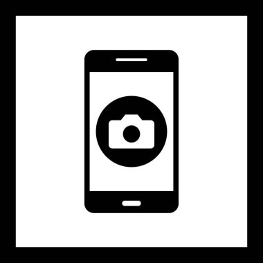 Illustration kamera mobil uygulama simgesi