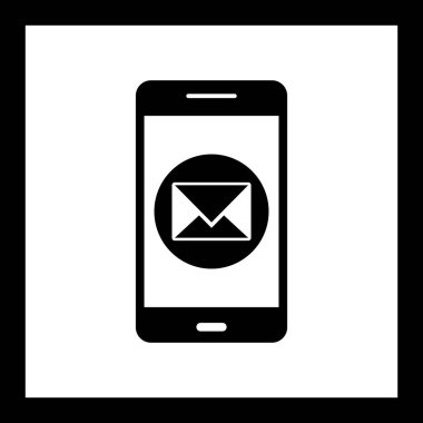 İllüstrasyon mesajı mobil uygulama simgesi