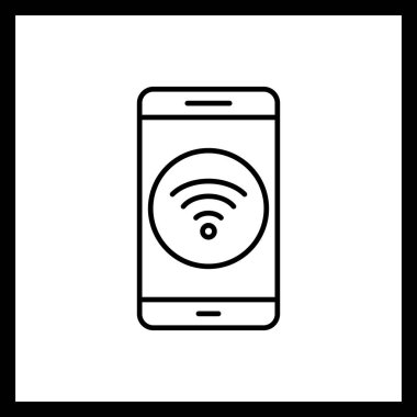 İllüstrasyon WiFi mobil uygulama simgesi