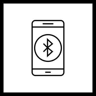 İllüstrasyon Bluetooth mobil uygulama simgesi