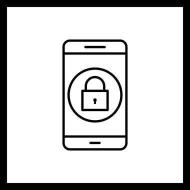 Çizim kilidi mobil uygulama simgesi