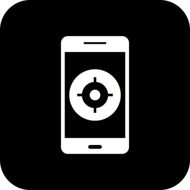 İllüstrasyon GPS Mobil uygulama simgesi