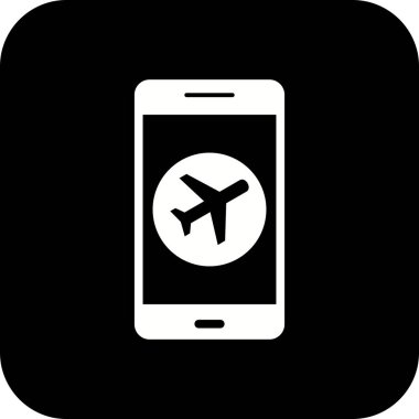 İllüstrasyon Uçak modu mobil uygulama simgesi