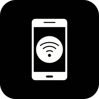 İllüstrasyon WiFi mobil uygulama simgesi