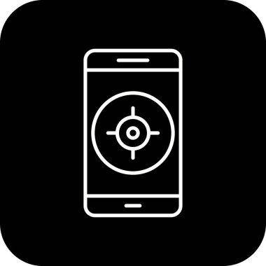 İllüstrasyon GPS Mobil uygulama simgesi