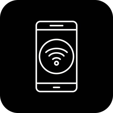İllüstrasyon WiFi mobil uygulama simgesi