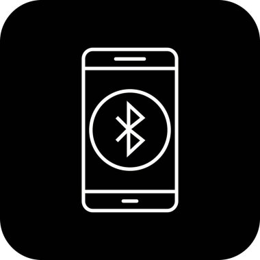İllüstrasyon Bluetooth mobil uygulama simgesi