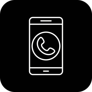 İllüstrasyon arama mobil uygulama simgesi