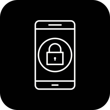 Çizim kilidi mobil uygulama simgesi