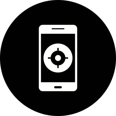 İllüstrasyon GPS Mobil uygulama simgesi
