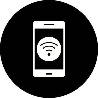 İllüstrasyon WiFi mobil uygulama simgesi
