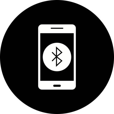 İllüstrasyon Bluetooth mobil uygulama simgesi