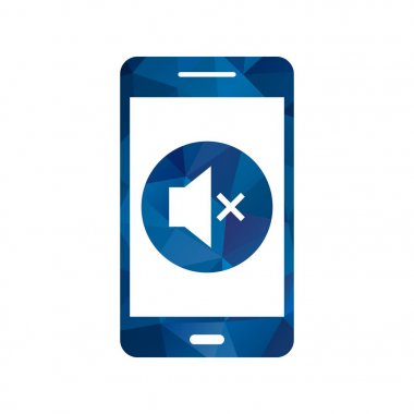 İllüstrasyon sessiz mobil uygulama simgesi