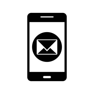 İllüstrasyon mesajı mobil uygulama simgesi