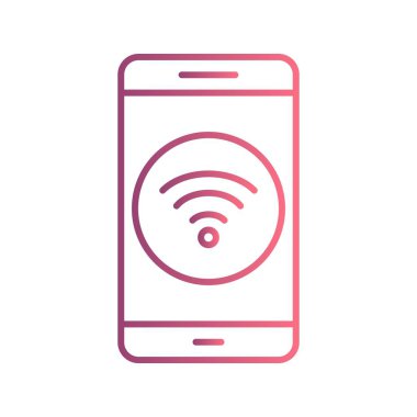 İllüstrasyon WiFi mobil uygulama simgesi